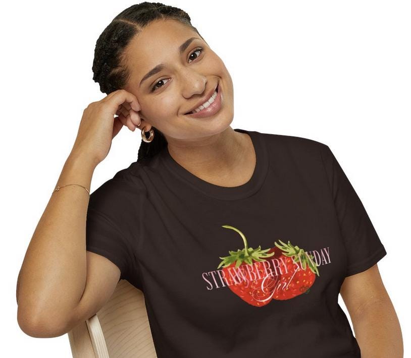 NCT DoJaeJung Kpop Shirt, Strawberry Sunday Girl Tee, Fan Merch, Concert Outfit, Unisex Cotton T-Shirt