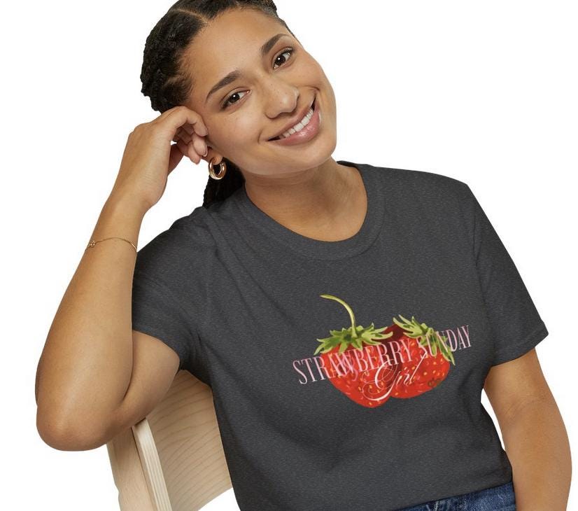 NCT DoJaeJung Kpop Shirt, Strawberry Sunday Girl Tee, Fan Merch, Concert Outfit, Unisex Cotton T-Shirt