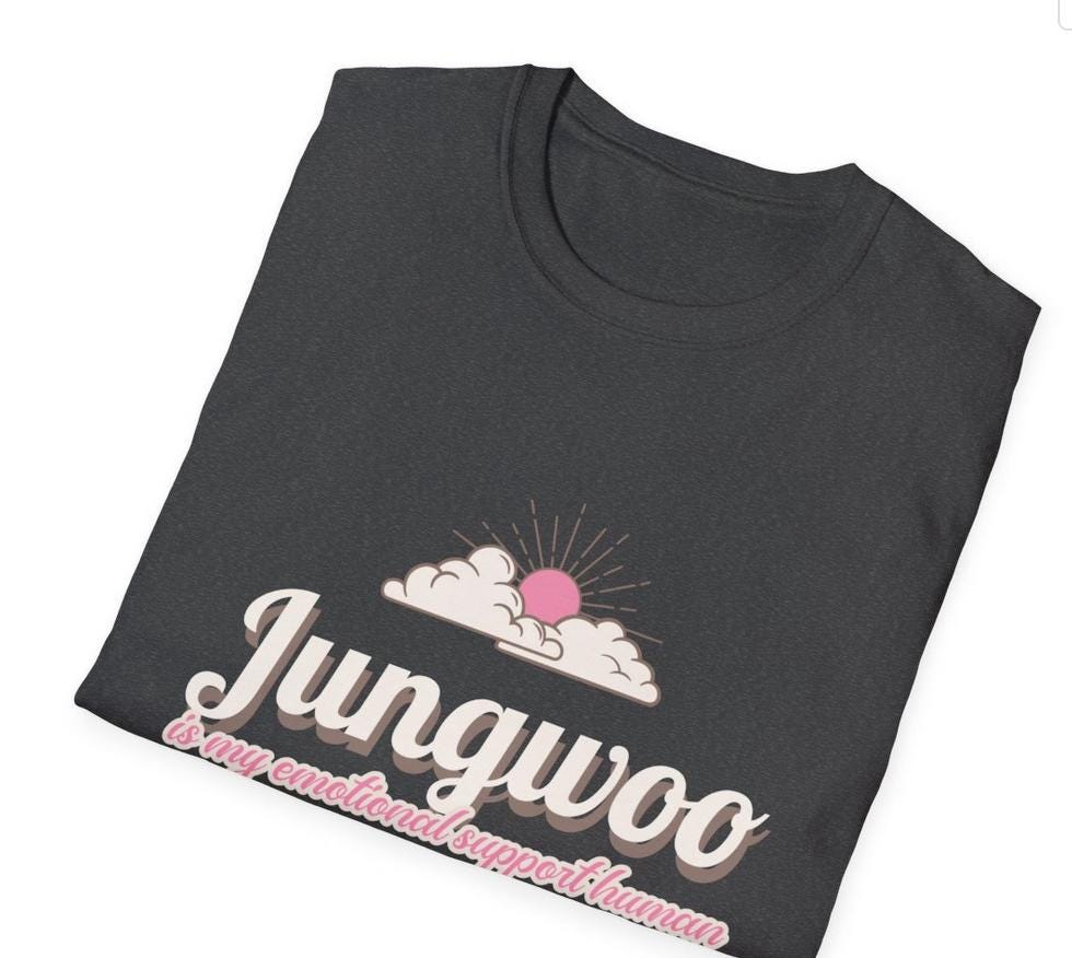 NCT127 Kpop Shirt, Jungwoo Emotional Support Human Tee, Fan Merch, Concert Outfit, Unisex Cotton T-Shirt