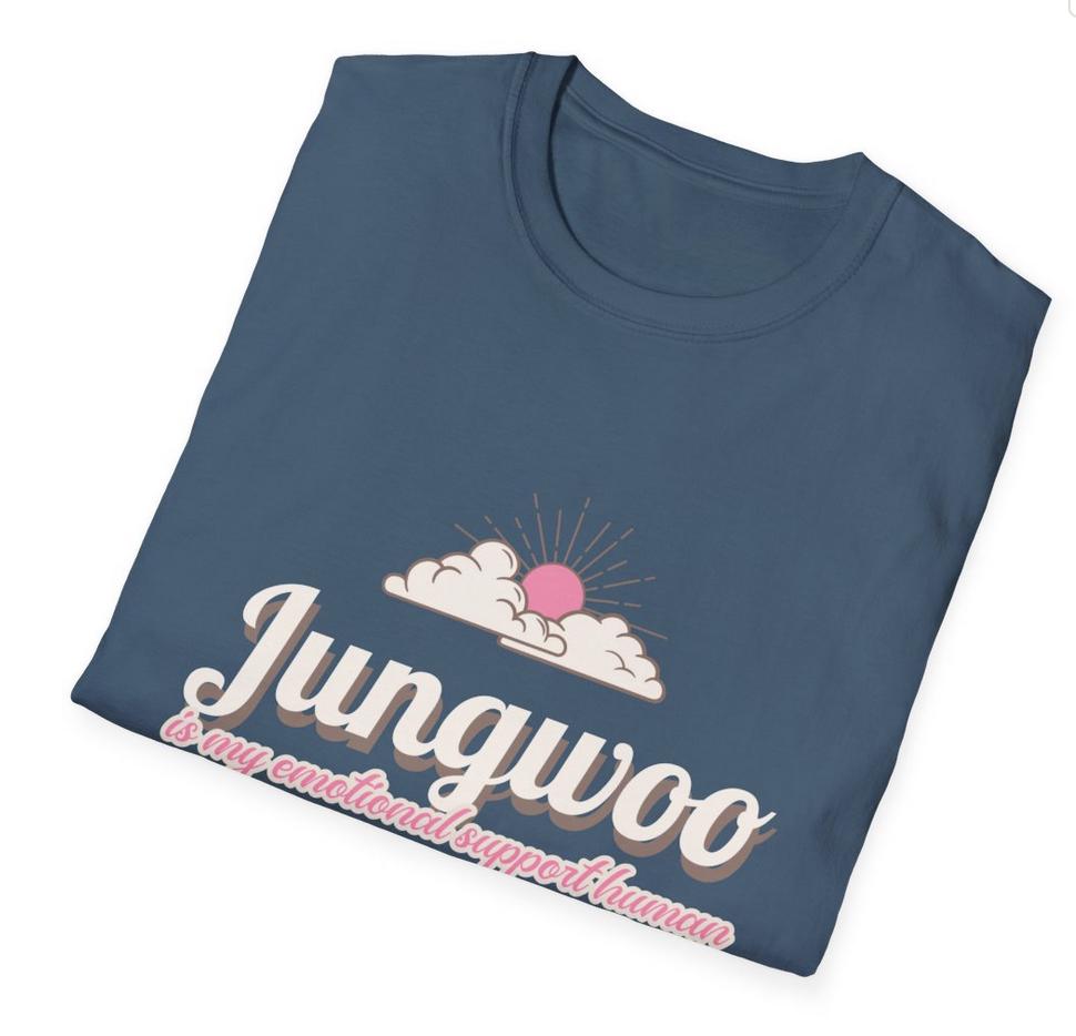 NCT127 Kpop Shirt, Jungwoo Emotional Support Human Tee, Fan Merch, Concert Outfit, Unisex Cotton T-Shirt