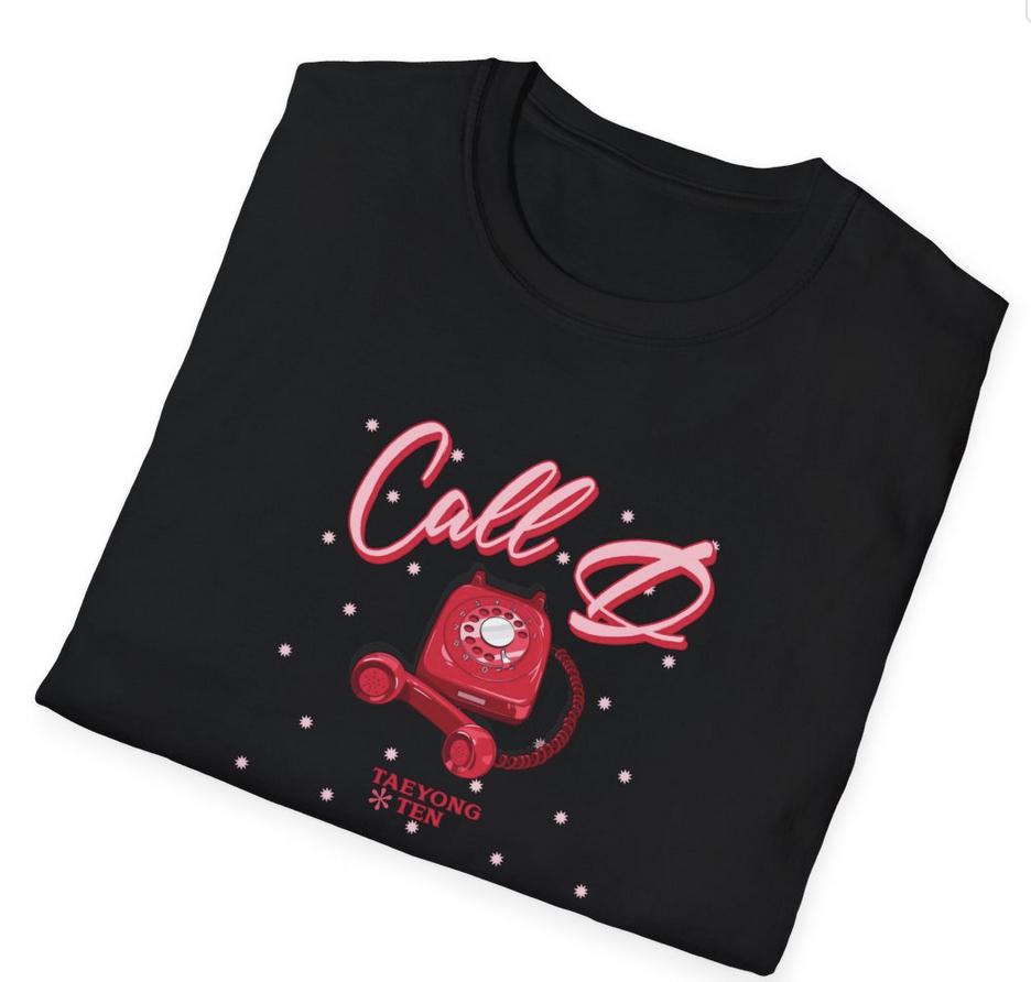 NCTU Kpop Shirt, Taeyong and Ten Call D Custom Tee, Fan Gift, Concert Outfit, Unisex Cotton T-Shirt