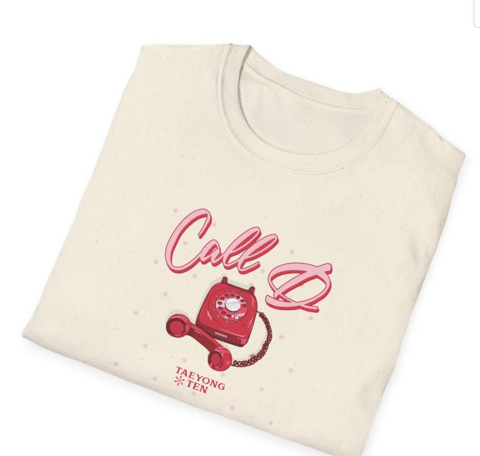 NCTU Kpop Shirt, Taeyong and Ten Call D Custom Tee, Fan Gift, Concert Outfit, Unisex Cotton T-Shirt