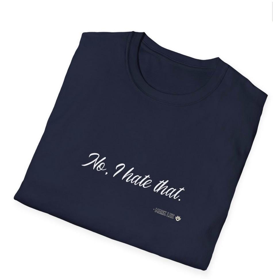 NCT Kpop Shirt, Mark Lee No I Hate That Meme Tee, Funny Fan Merch, Concert Outfit, Unisex Cotton T-Shirt