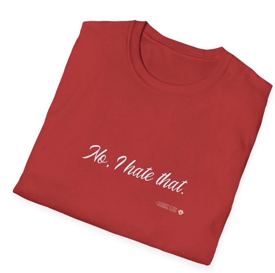 NCT Kpop Shirt, Mark Lee No I Hate That Meme Tee, Funny Fan Merch, Concert Outfit, Unisex Cotton T-Shirt