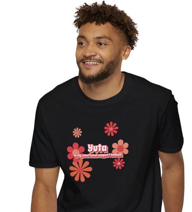 NCT 127 Kpop Shirt, Yuta Emotional Support Human Tee, Fan Merch, Concert Outfit, Unisex Cotton T-Shirt