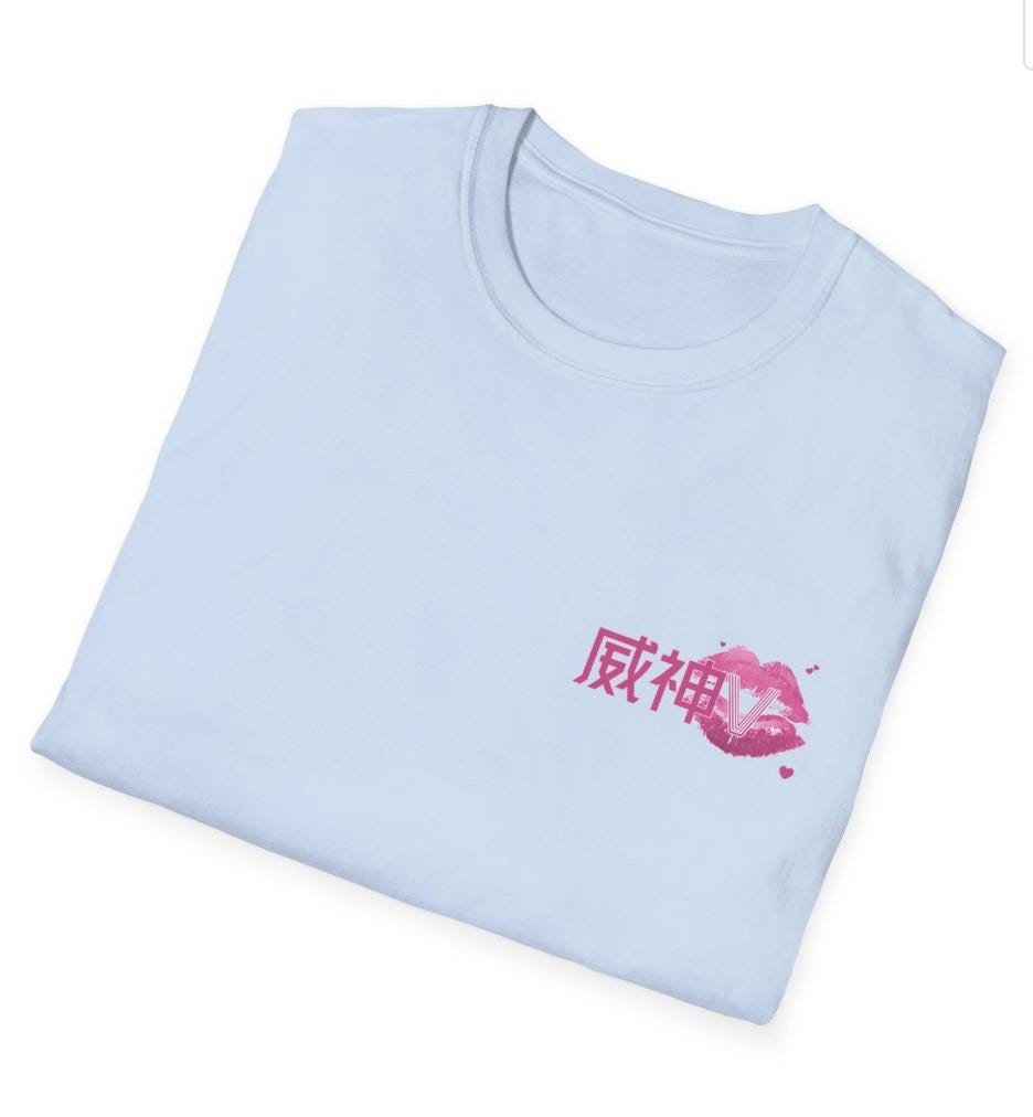 WayV Kpop Shirt, Logo Lipstick Kiss Tee, Aesthetic Outfit, Fan Merch, Unisex Cotton T-Shirt