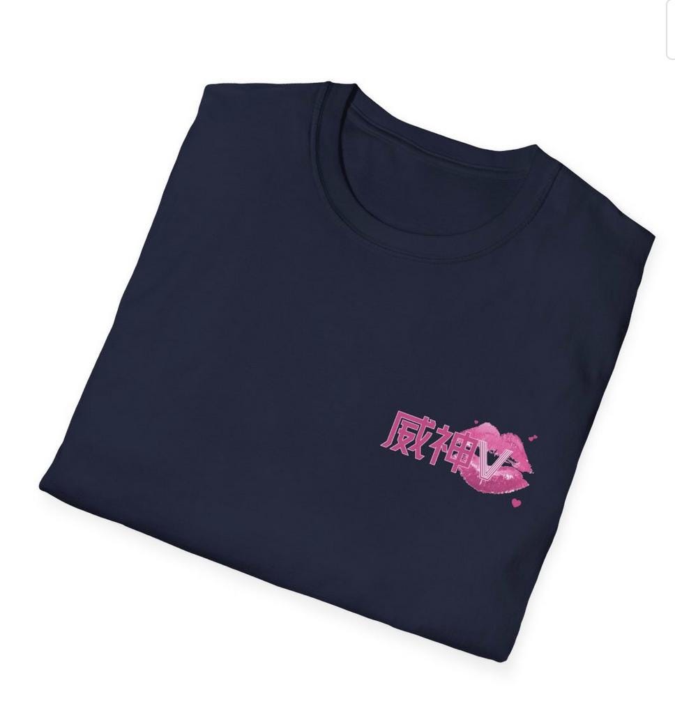 WayV Kpop Shirt, Logo Lipstick Kiss Tee, Aesthetic Outfit, Fan Merch, Unisex Cotton T-Shirt