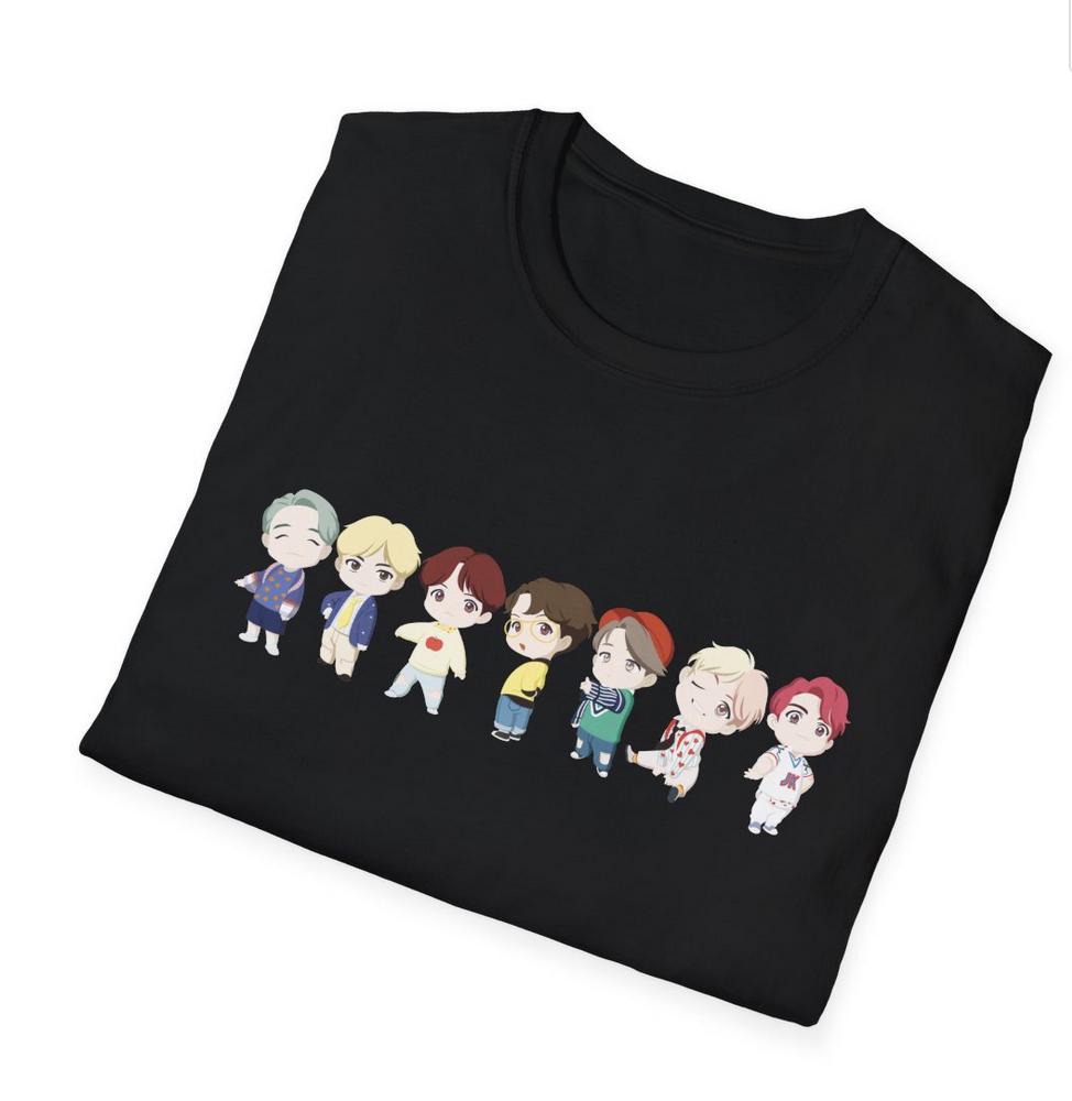 BTS Kpop Shirt, TinyTAN Idol Tee, Army Fan Merch, Concert Outfit, Unisex Cotton T-Shirt