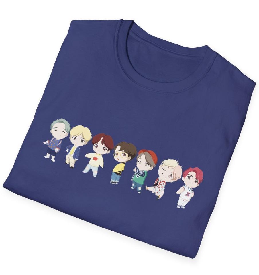 BTS Kpop Shirt, TinyTAN Idol Tee, Army Fan Merch, Concert Outfit, Unisex Cotton T-Shirt