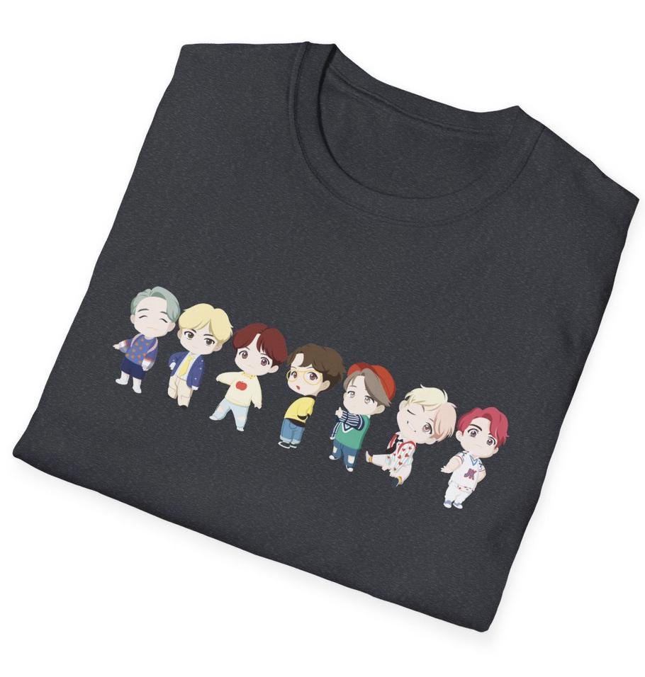 BTS Kpop Shirt, TinyTAN Idol Tee, Army Fan Merch, Concert Outfit, Unisex Cotton T-Shirt