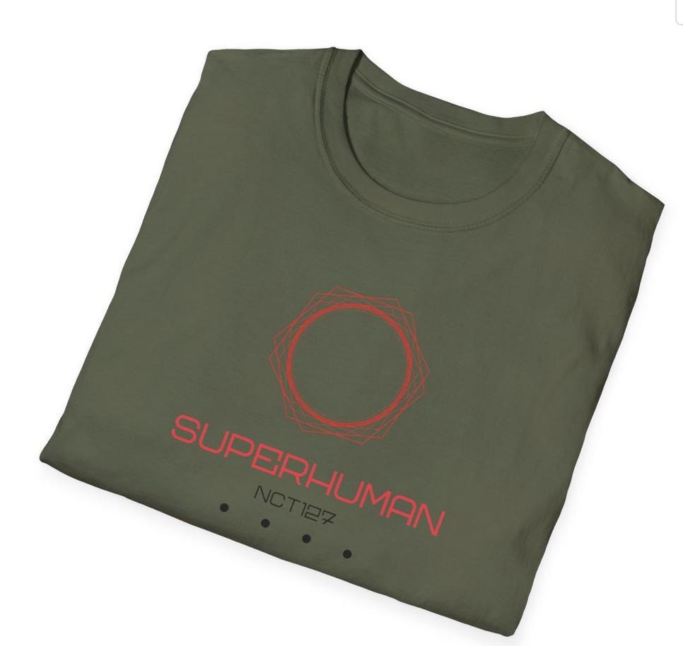 NCT 127 Kpop Shirt, Superhuman Tee, Fan Merch, Concert Outfit, Unisex Cotton T-Shirt