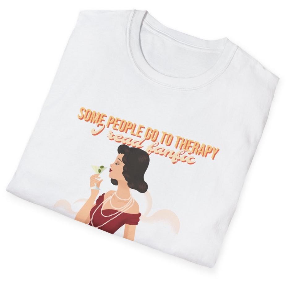 Kpop Fan Shirt, Some People Go to Therapy I Read Fanfic Tee, Funny Fanfiction Merch, Aesthetic Outfit, Unisex Cotton T-Shirt