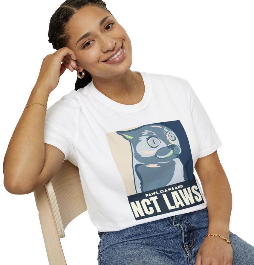 WayV Kpop Shirt, Paws Claws and WayV Laws Tee, Funny Fan Merch, Cute Outfit, Unisex Cotton T-Shirt
