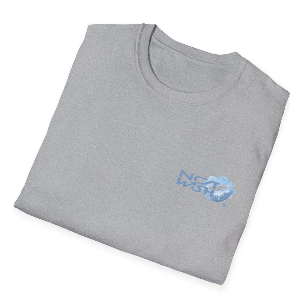 NCT Wish Kpop Logo Lipstick Kiss Cotton T-Shirt, Concert Outfit