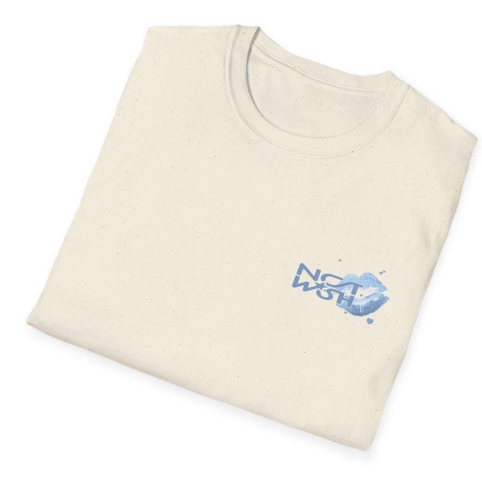 NCT Wish Kpop Logo Lipstick Kiss Cotton T-Shirt, Concert Outfit