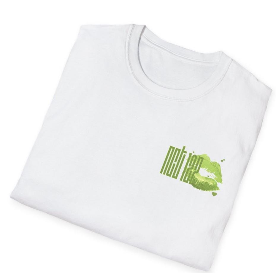 Kpop Shirt, Logo Lipstick Kiss Tee, NCT127 Fan Merch, Concert Outfit, Unisex Cotton T-Shirt