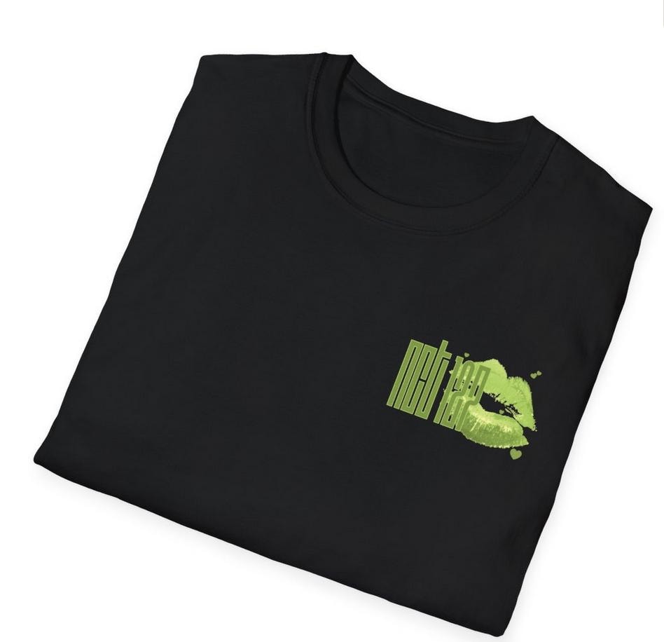 Kpop Shirt, Logo Lipstick Kiss Tee, NCT127 Fan Merch, Concert Outfit, Unisex Cotton T-Shirt