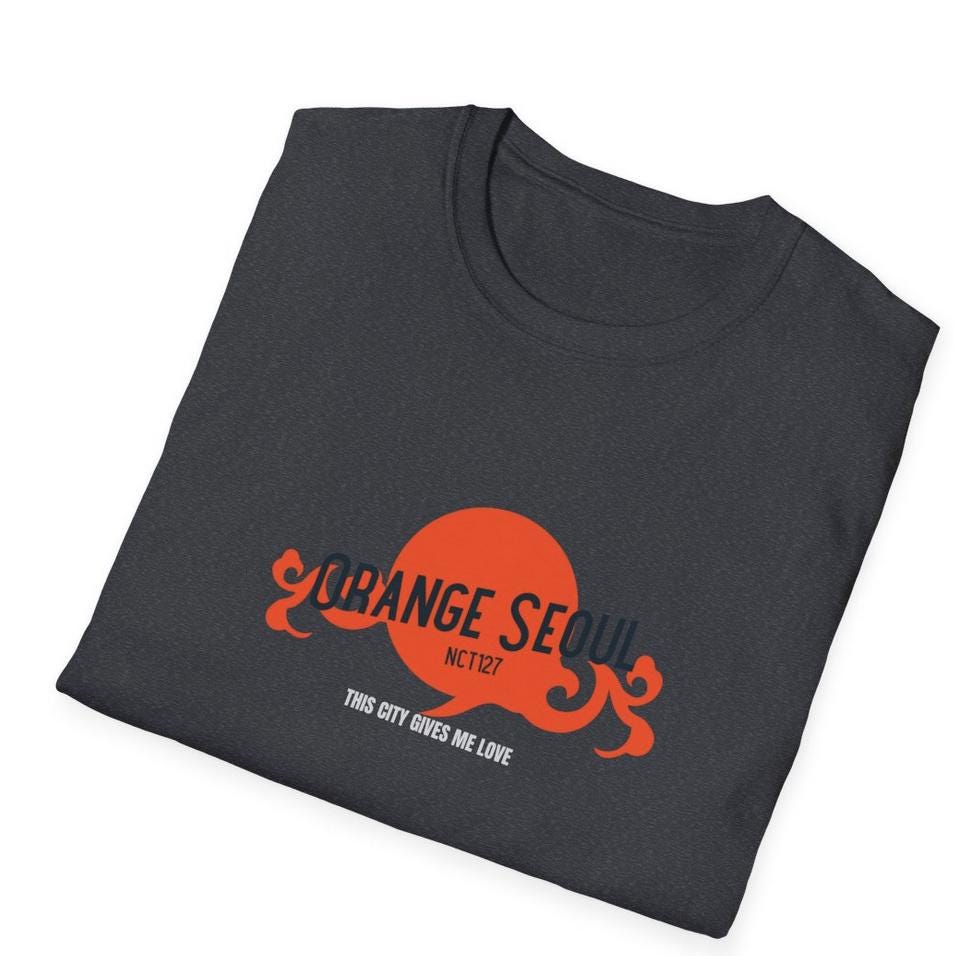 NCT 127 Kpop Shirt, Orange Seoul Tee, Fan Merch, Concert Outfit, Unisex Cotton T-Shirt