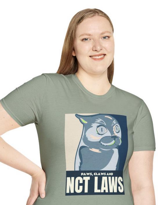 NCT Kpop Shirt, Paws Claws and NCT Laws Tee, Funny Fan Merch, Cute Outfit, Unisex Cotton T-Shirt