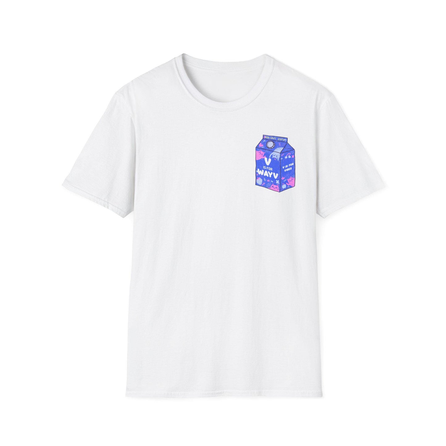 WayV Kpop Shirt, Non Dairy Drama Tee, V Is For WayV Milk Carton Graphic, Funny Fan Merch
