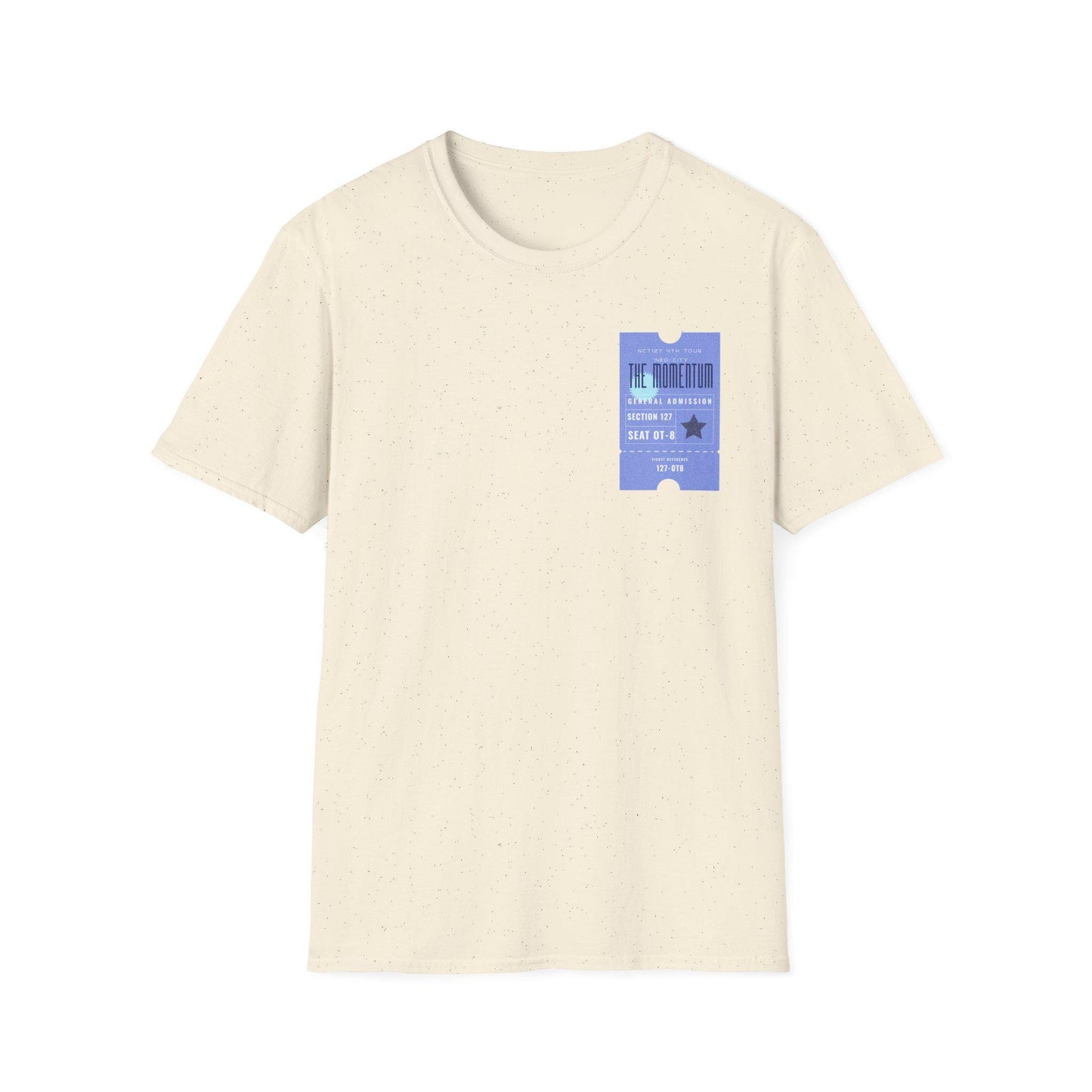 NCT 127 Tour Shirt, Momentum Inspired Ticket Graphic Tee, Kpop Fan Merch, Unisex Cotton T-Shirt