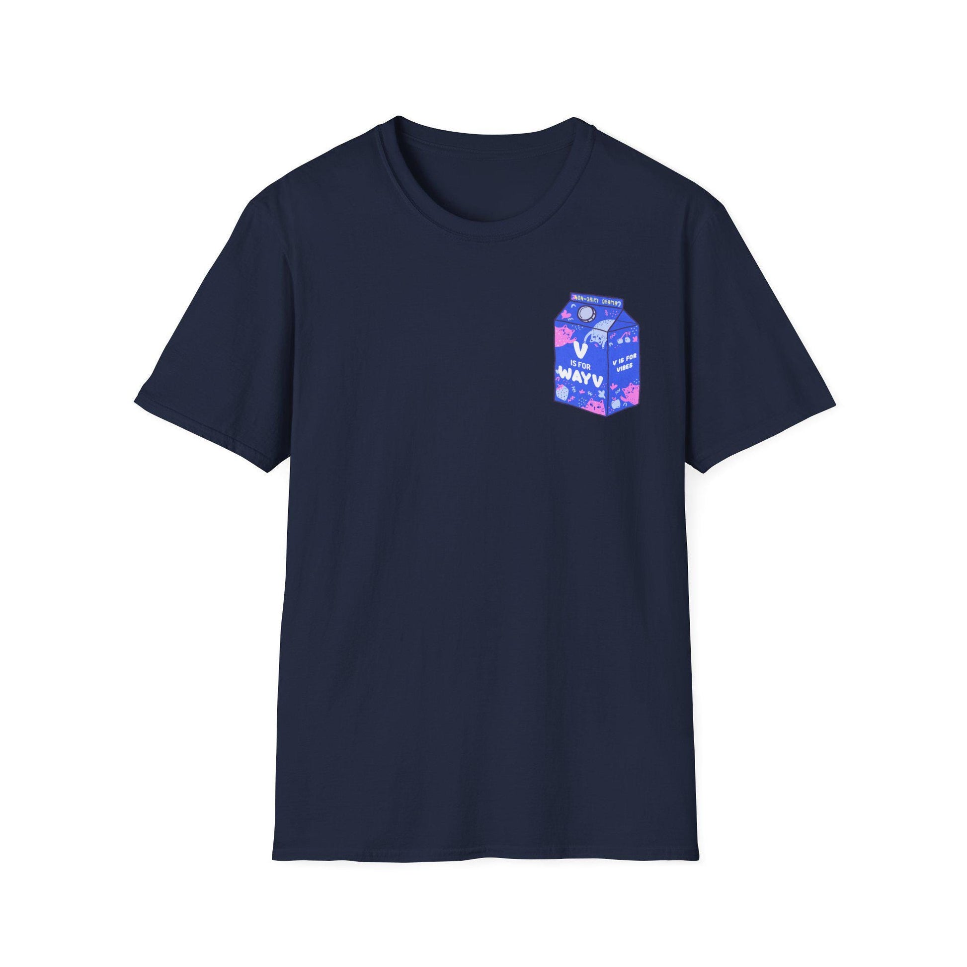 WayV Kpop Shirt, Non Dairy Drama Tee, V Is For WayV Milk Carton Graphic, Funny Fan Merch