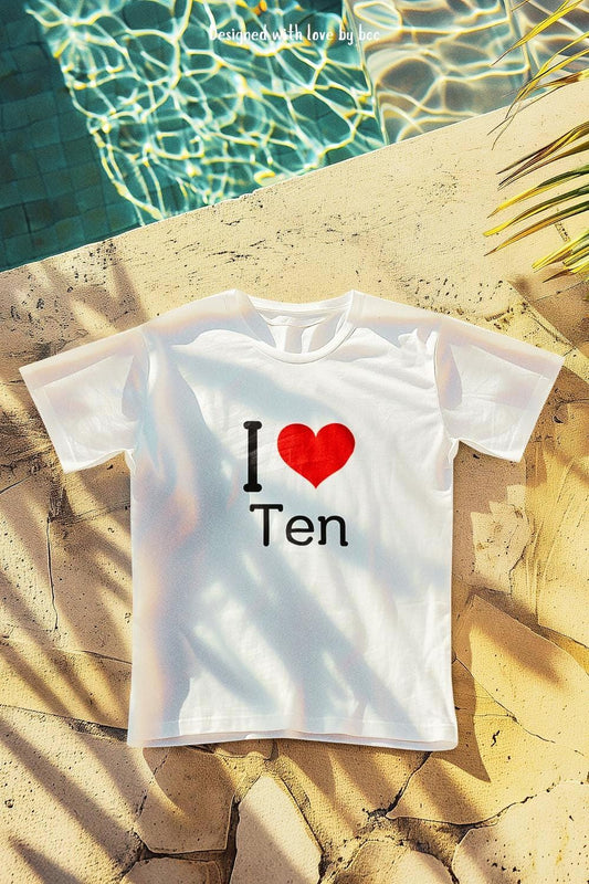 Kpop Shirt, I Love Ten Tee, Wayv Fan Merch, Concert Outfit, Unisex Cotton T-Shirt