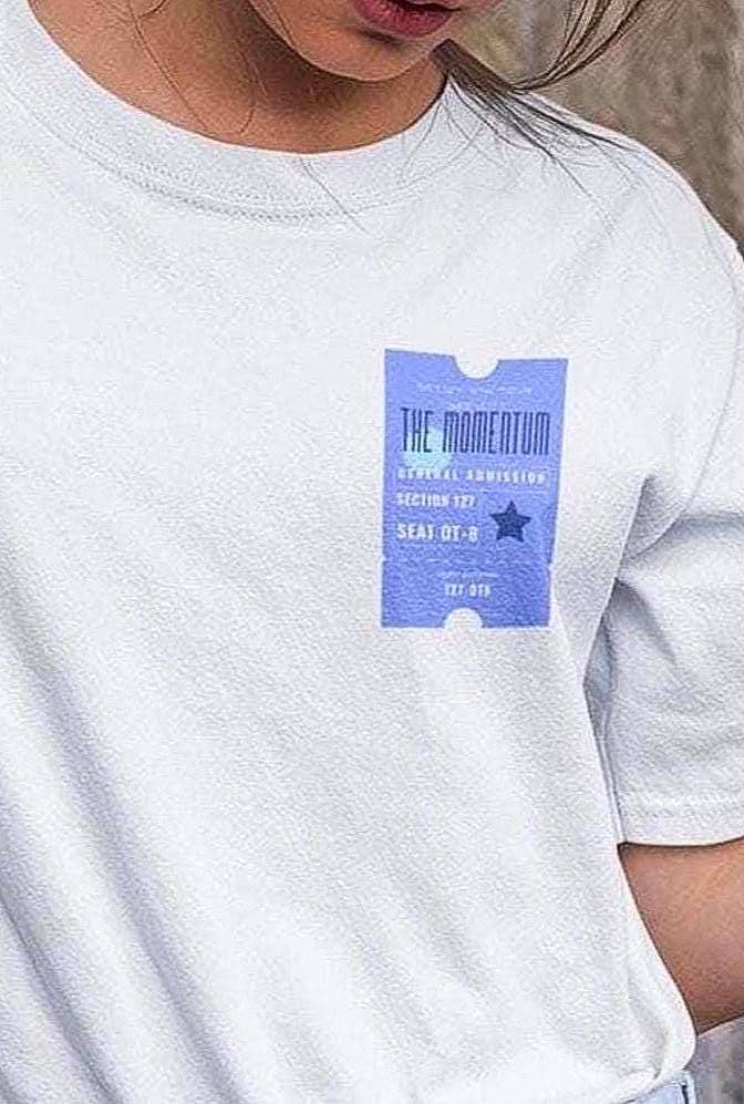 NCT 127 Tour Shirt, Momentum Inspired Ticket Graphic Tee, Kpop Fan Merch, Unisex Cotton T-Shirt