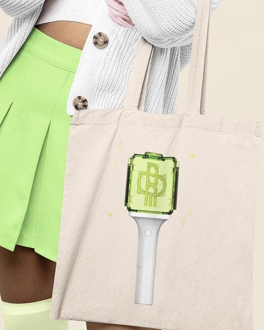 NCT Dream Kpop, Lightstick Tote, Fan Merch, Concert Essential, Reusable Shopper Bag