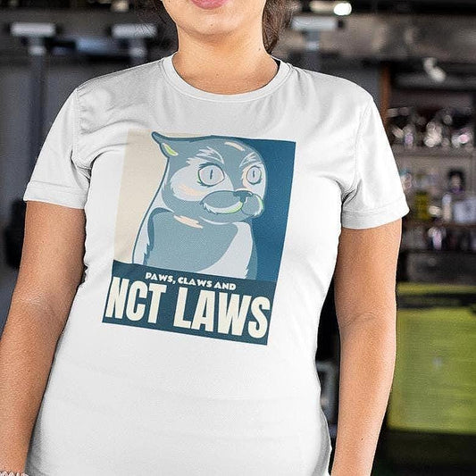 NCT Kpop Shirt, Paws Claws and NCT Laws Tee, Funny Fan Merch, Cute Outfit, Unisex Cotton T-Shirt