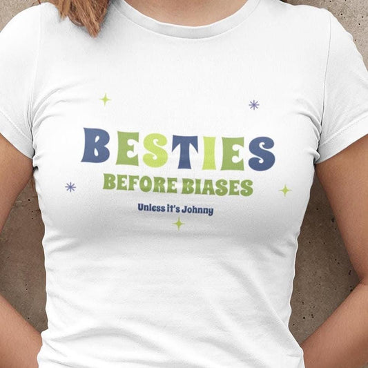 NCT127 Kpop Shirt, Johnny Besties Before Biases Tee, Aesthetic Outfit, Fan Merch, Unisex Cotton T-Shirt