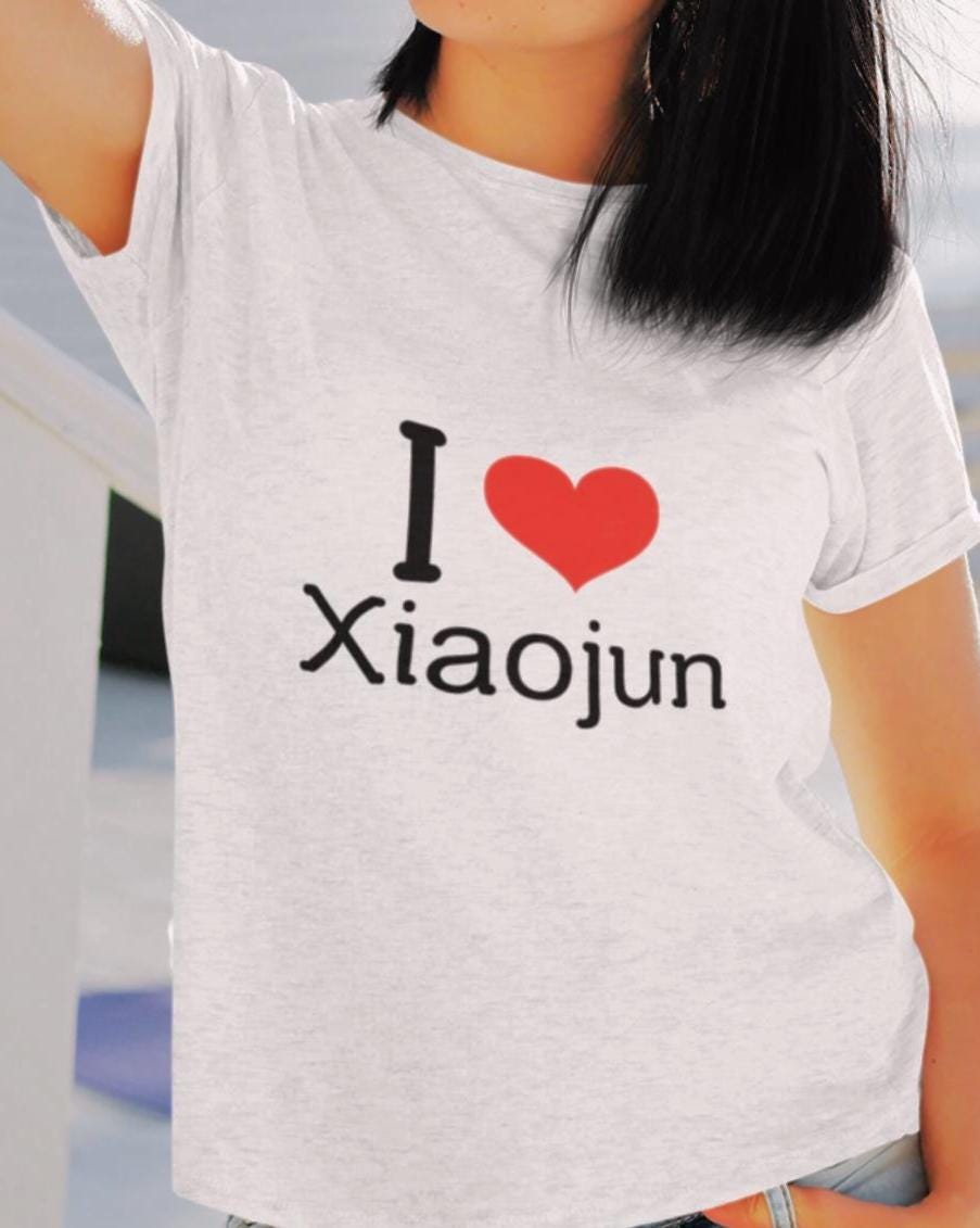 WayV Kpop Shirt, I Love Xiaojun Tee, Aesthetic Outfit, Fan Merch, Unisex Cotton T-Shirt