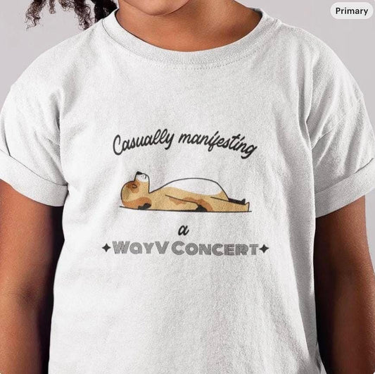 WayV KPop Shirt, Manifesting Concert Tee, Fan Merch, NCT WayV Outfit, Unisex Cotton T-Shirt