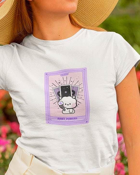 BTS Kpop Shirt, BT21 RJ Tarot Tee, Army Fan Merch, Concert Outfit, Unisex Cotton T-Shirt