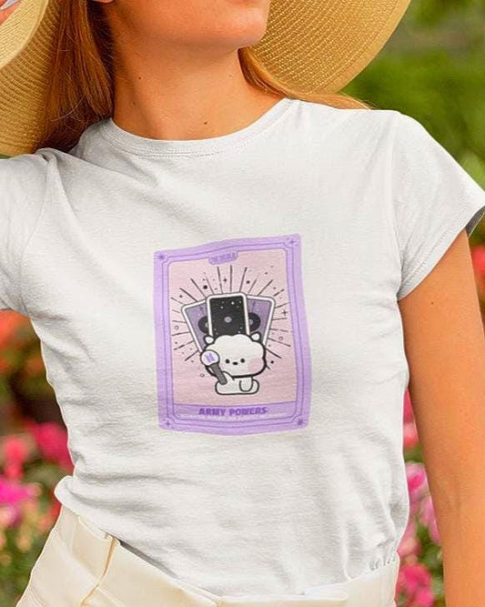 BTS Kpop Shirt, BT21 RJ Tarot Tee, Army Fan Merch, Concert Outfit, Unisex Cotton T-Shirt
