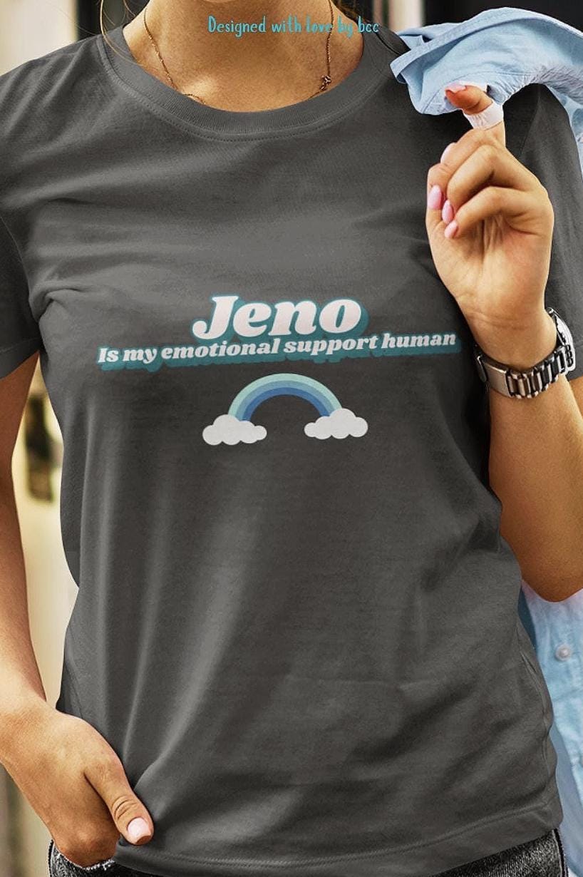 NCT Dream Kpop Shirt, Jeno Emotional Support Human Tee, Fan Merch, Concert Outfit, Unisex Cotton T-Shirt