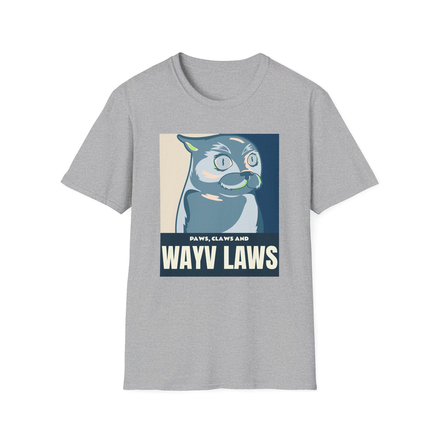 WayV Kpop Shirt, Paws Claws and WayV Laws Tee, Funny Fan Merch, Cute Outfit, Unisex Cotton T-Shirt