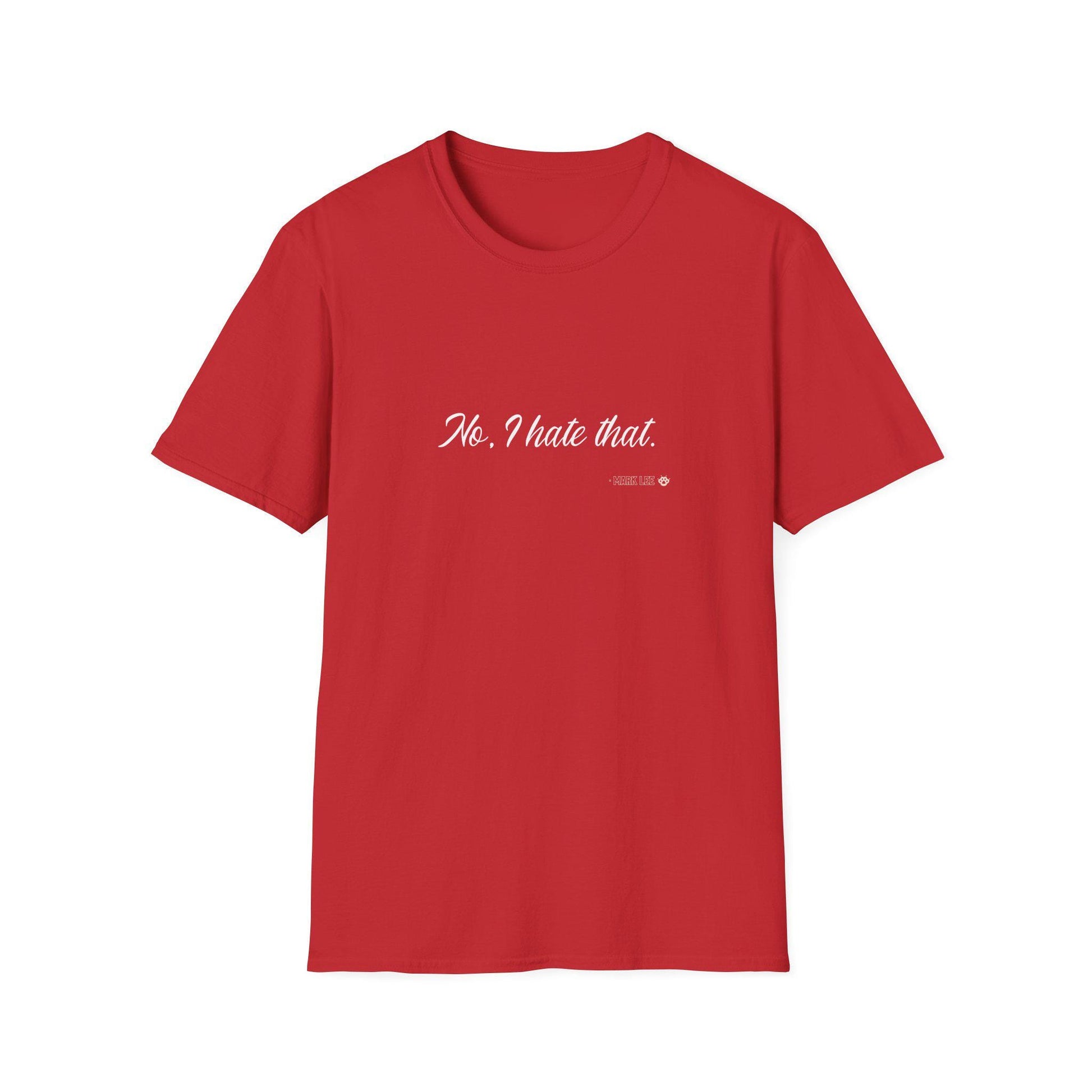 NCT Kpop Shirt, Mark Lee No I Hate That Meme Tee, Funny Fan Merch, Concert Outfit, Unisex Cotton T-Shirt