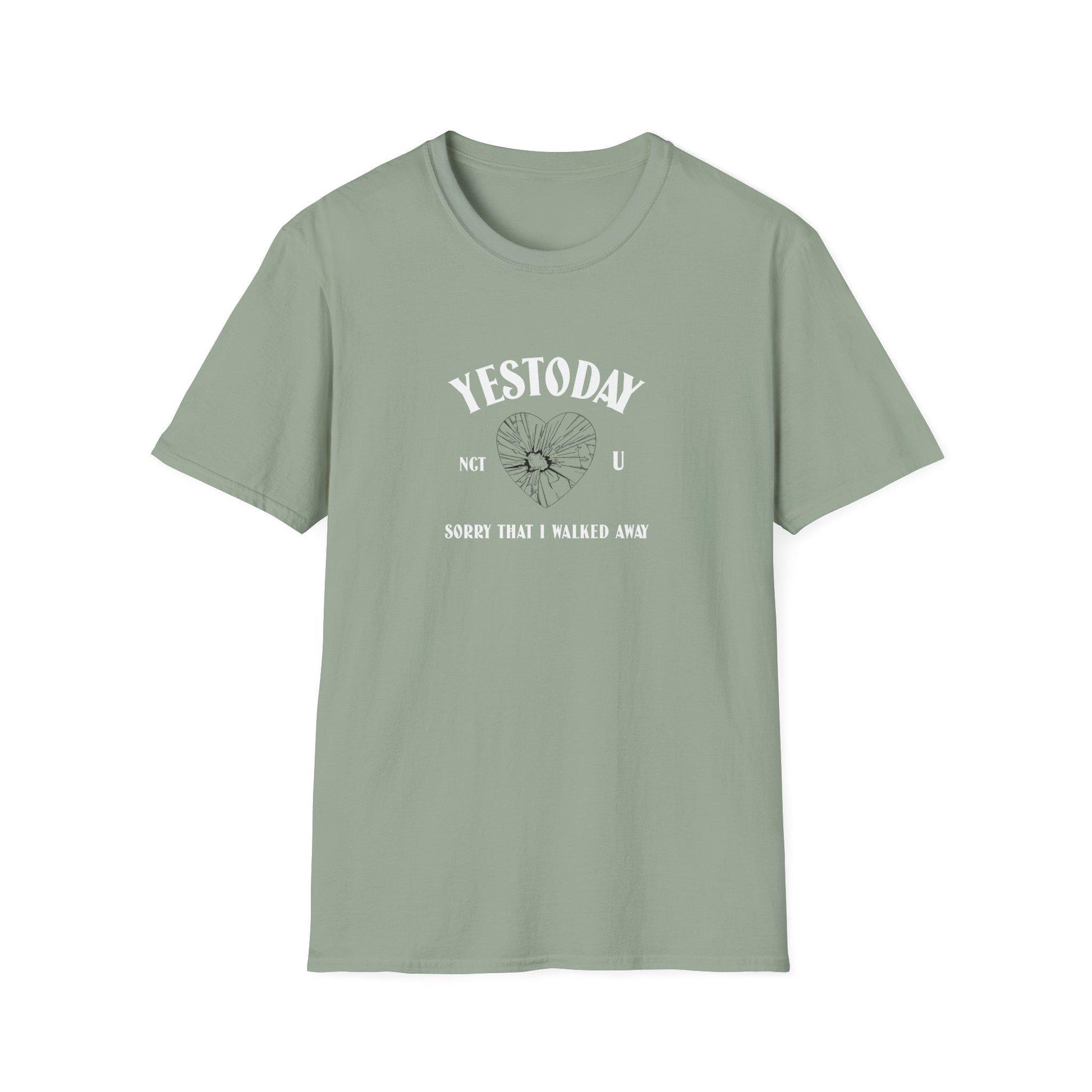 NCT U Kpop Shirt, Yestoday Lyric Tee, Fan Merch, Concert Outfit, Unisex Cotton T-Shirt