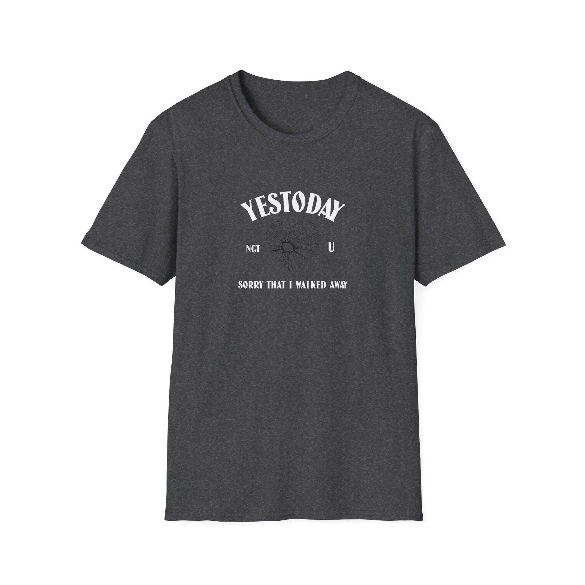 NCT U Kpop Shirt, Yestoday Lyric Tee, Fan Merch, Concert Outfit, Unisex Cotton T-Shirt
