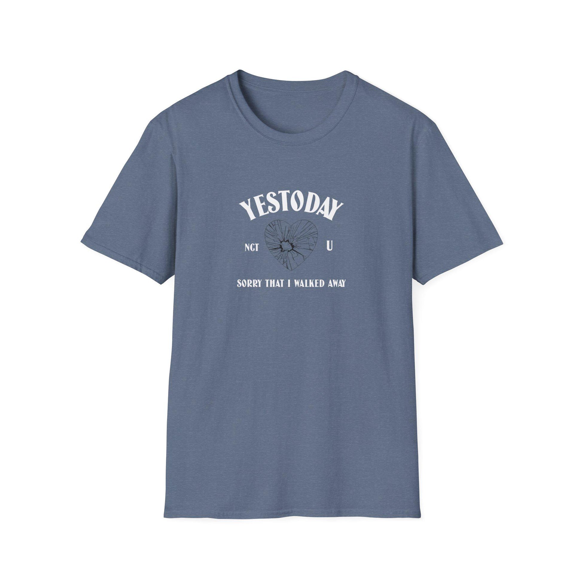 NCT U Kpop Shirt, Yestoday Lyric Tee, Fan Merch, Concert Outfit, Unisex Cotton T-Shirt