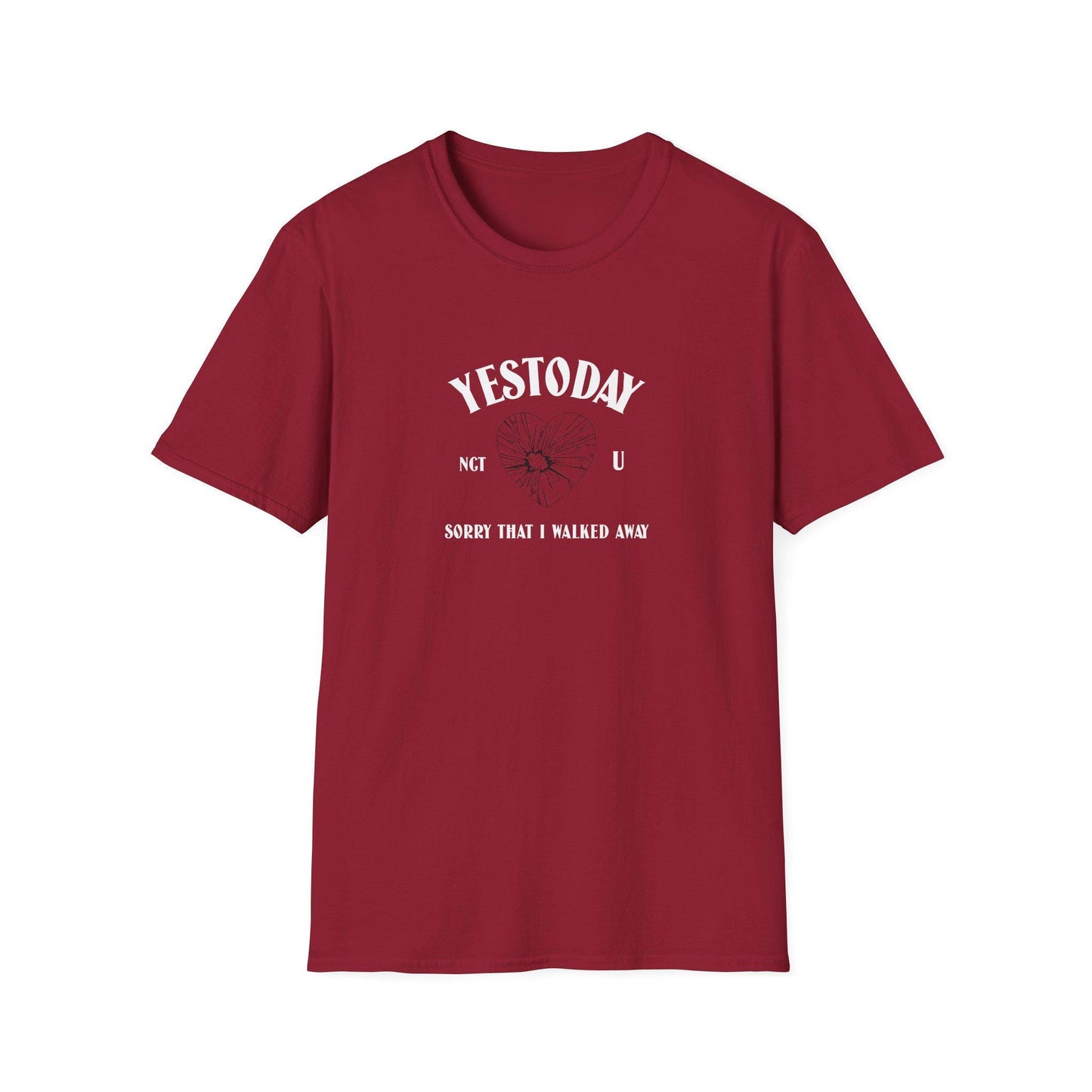NCT U Kpop Shirt, Yestoday Lyric Tee, Fan Merch, Concert Outfit, Unisex Cotton T-Shirt