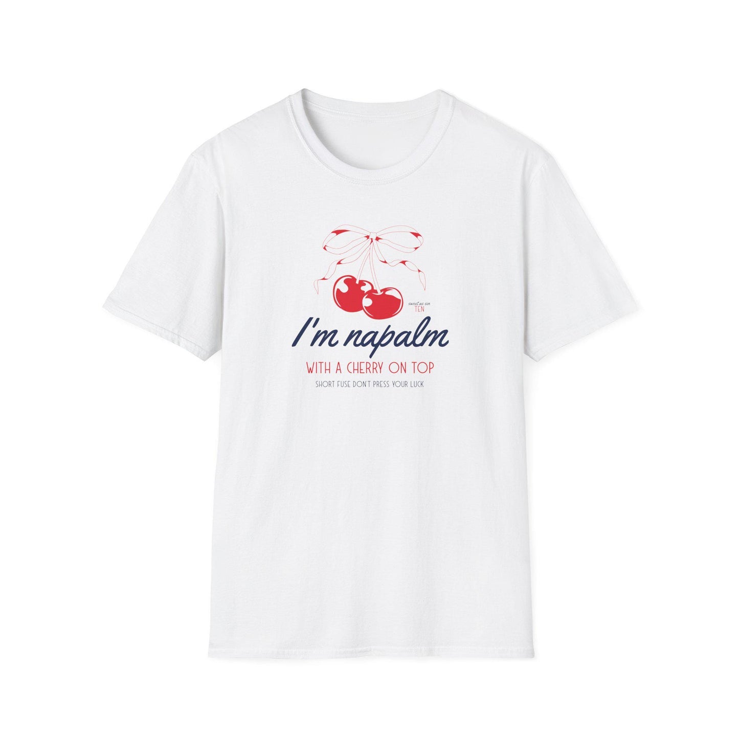 Ten Sweet As Sin Shirt, WayV Ten Kpop Tee, Cherry on Top Lyric Graphic, NCT Fan Merch, Unisex Cotton Shirt