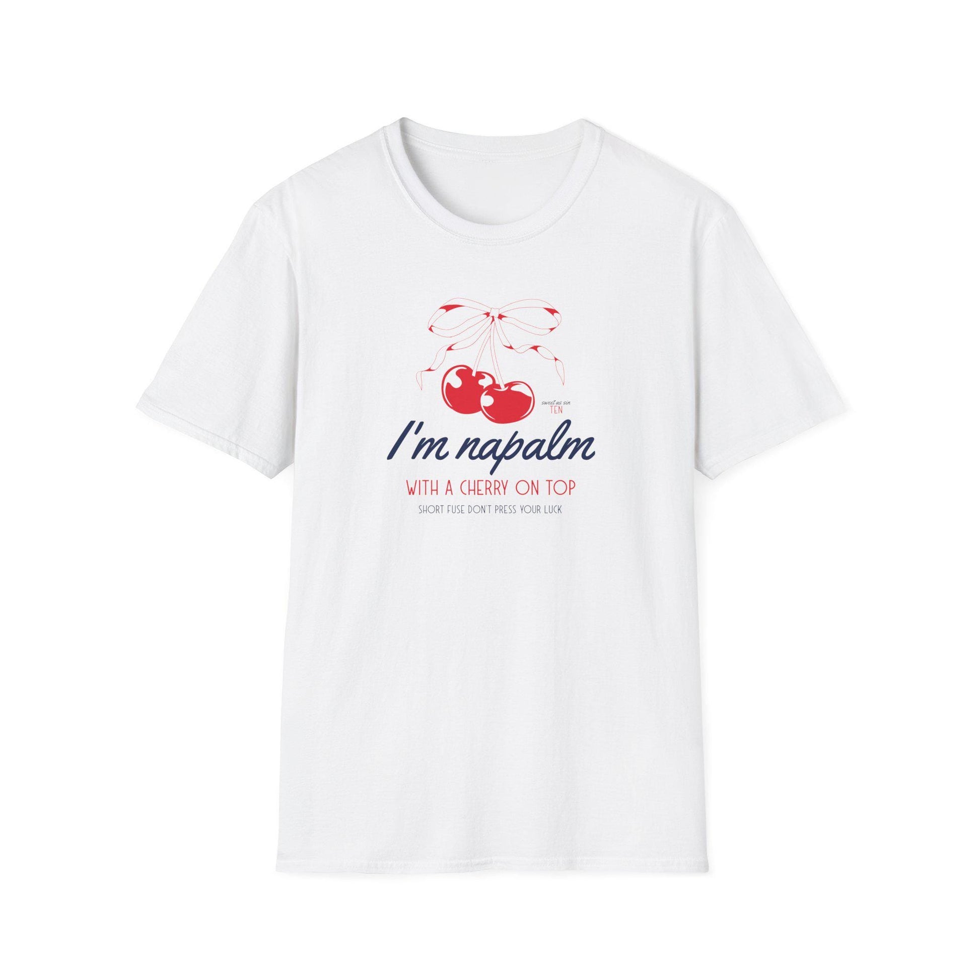 Ten Sweet As Sin Shirt, WayV Ten Kpop Tee, Cherry on Top Lyric Graphic, NCT Fan Merch, Unisex Cotton Shirt