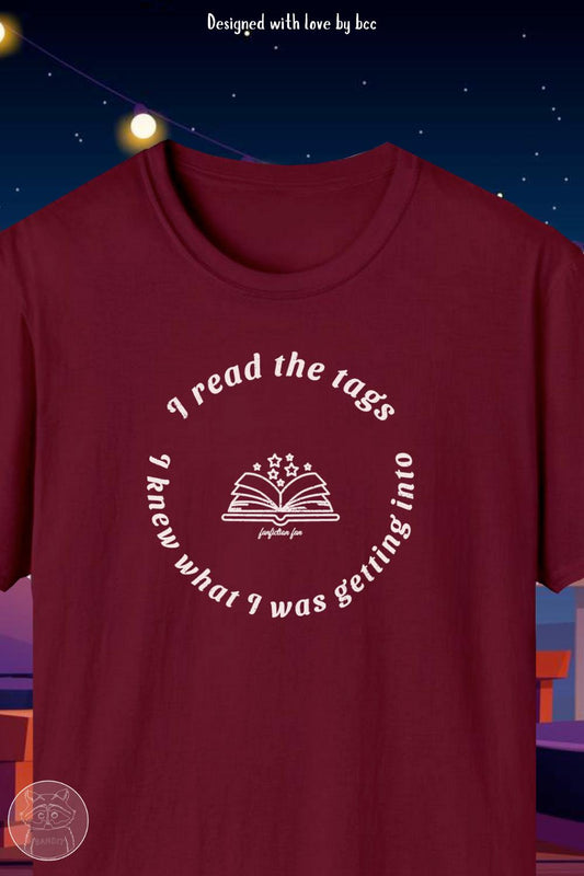 Kpop Shirt, I Read the Tags I Knew What I Was Getting Into Tee, Fanfiction Meme, Unisex Cotton T-Shirt
