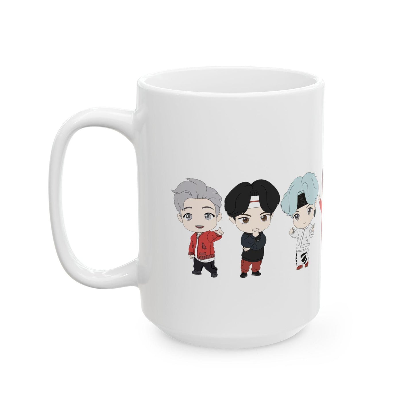 BTS Kpop Mug, TinyTAN Mic Drop Mug, Fan Gift, Army Merch, Ceramic Coffee Cup