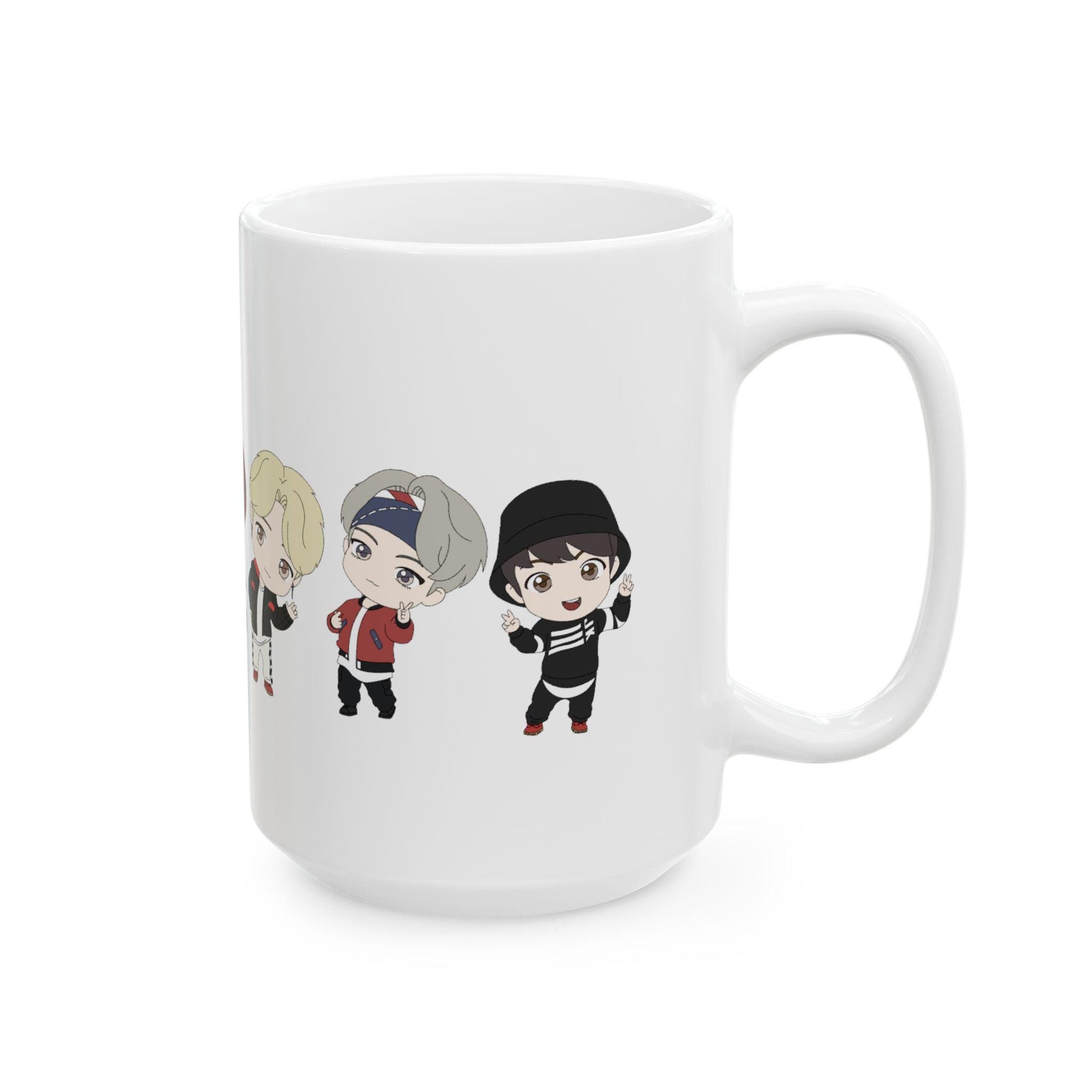 BTS Kpop Mug, TinyTAN Mic Drop Mug, Fan Gift, Army Merch, Ceramic Coffee Cup