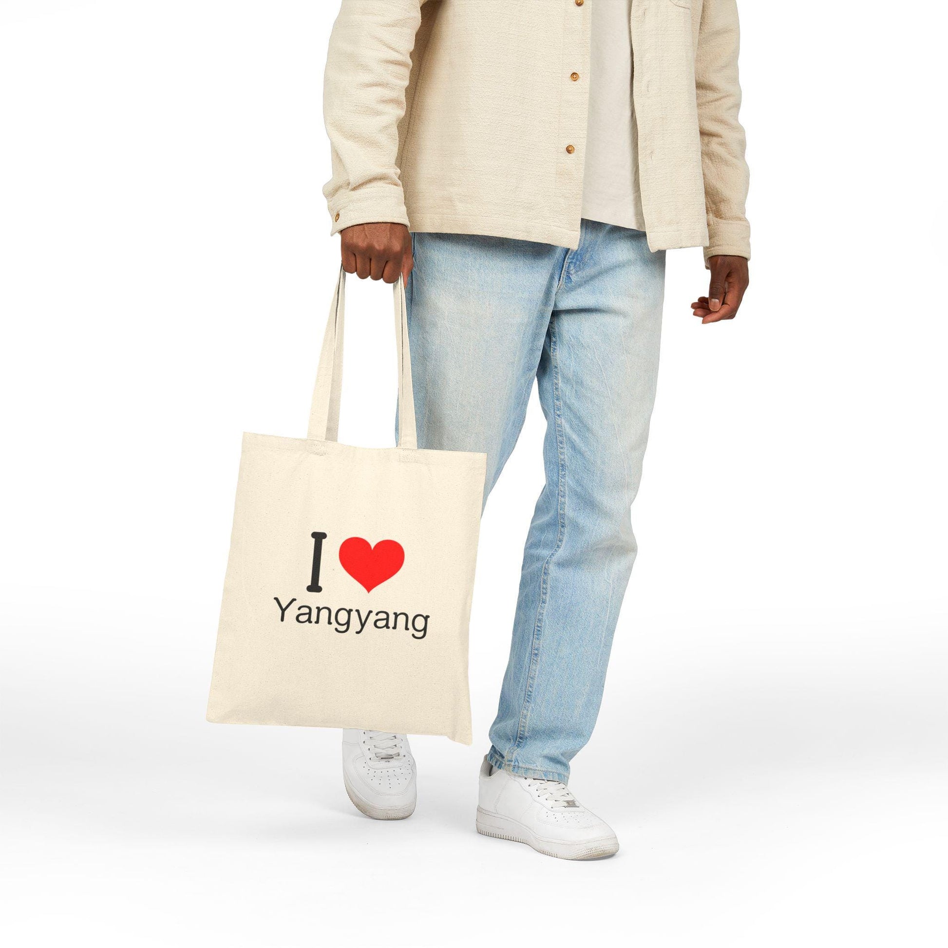WayV Kpop, I Love Yangyang Tote, Aesthetic Outfit, Fan Merch, Unisex Cotton Tote Bag
