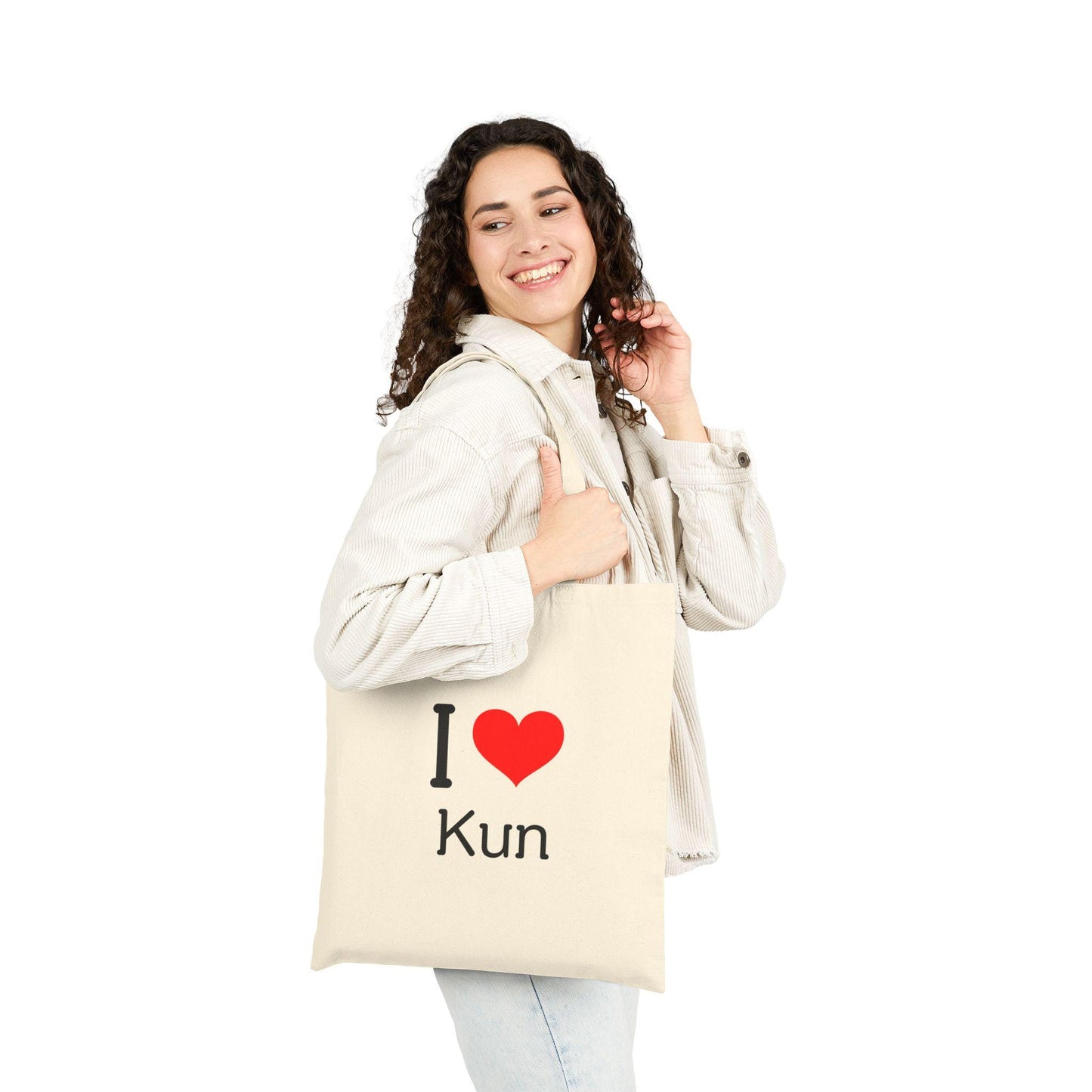 WayV Kpop, I Love Kun Tote, Aesthetic Outfit, Fan Merch, Unisex Cotton Tote Bag