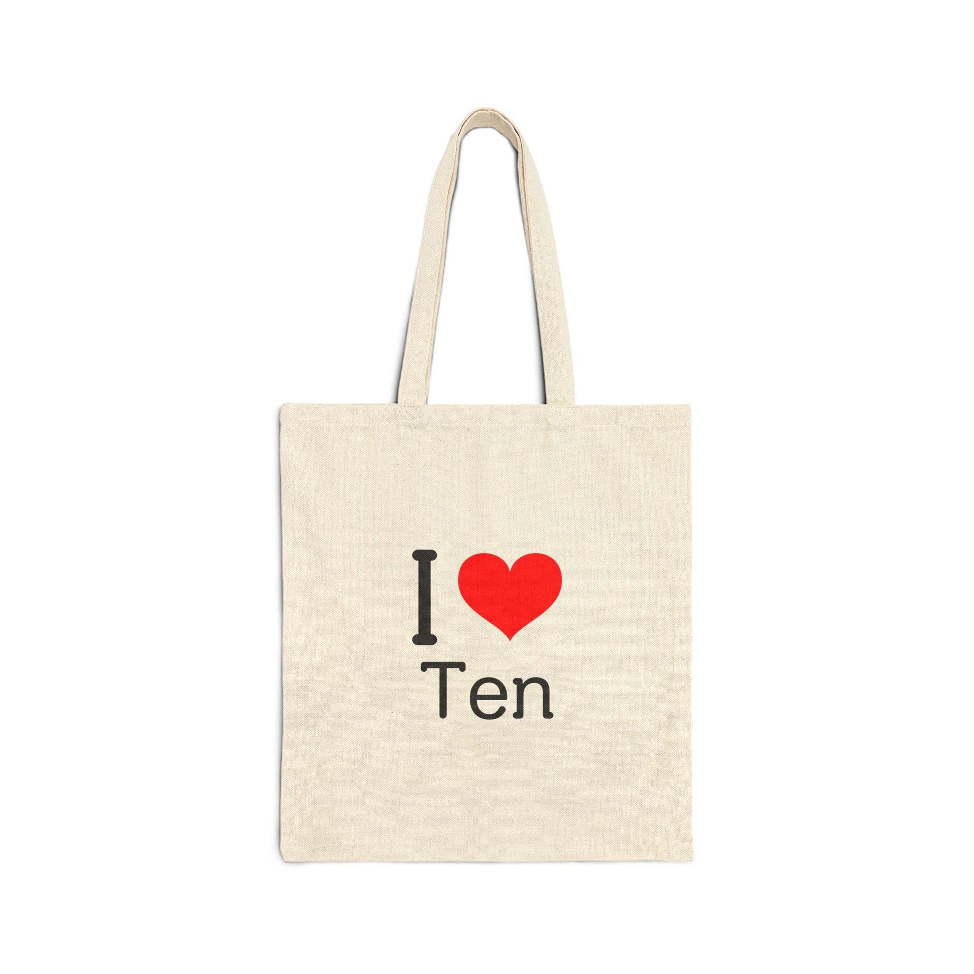WayV Kpop, I Love Ten Tote, Aesthetic Outfit, Fan Merch, Unisex Cotton Tote Bag